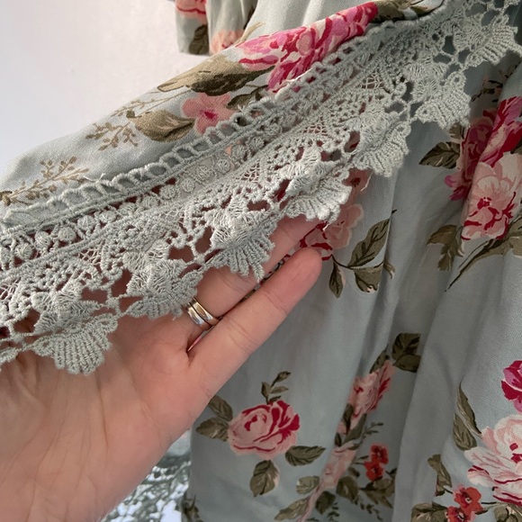 H&M Floral Boho Lace Romper - Picture 8 of 9
